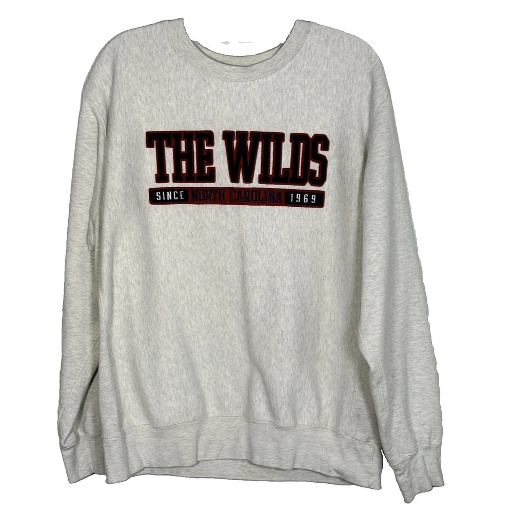 Vintage 90's MV Sport Pro Weave Sweatshirt Size L The Wilds NC Christian Camp